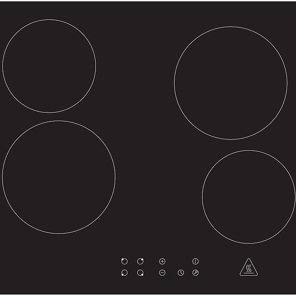 Keuken 280cm - greeploos - wit mat/wit - vitrokeramisch