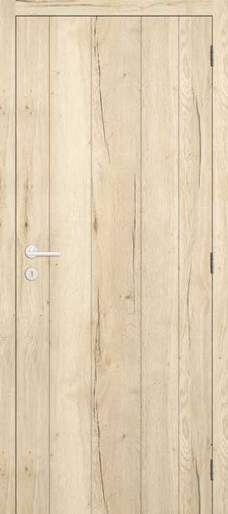 Bloc-porte tubulaire L 780mm Realwood oak planches 201.5cm