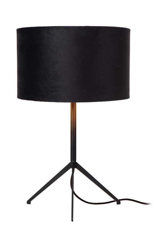 Lucide TONDO - Lampe de table - Ø 30 cm - 1xE27 - Noir