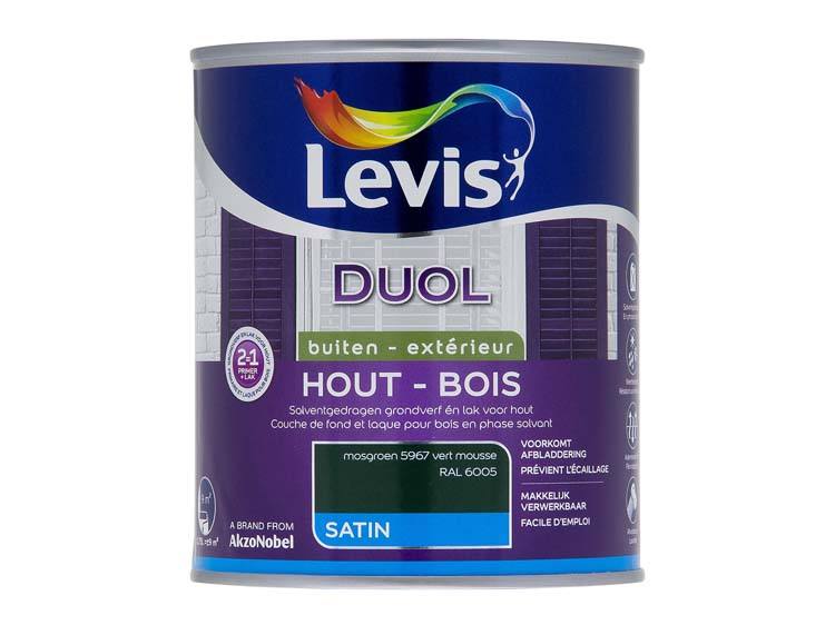 Levis Duol laque bois satin 0,75l vert mousse