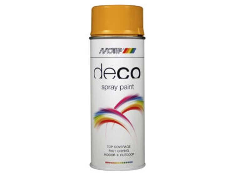 Motip Deco laque en spray brillant 0,4l jaune or