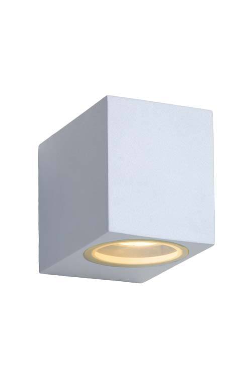 Wandspot Buitenverlichting - led Dimbaar - GU10 - 1x5W 3000K - IP44 - Wit