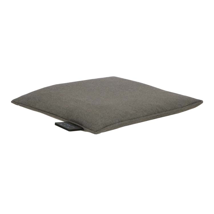 Coussin chauffant siège s gris uni 40 x 40 cm