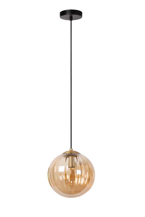 Lucide MONSARAZ - Suspension - Ø 25 cm - 1xE27 - Ambre