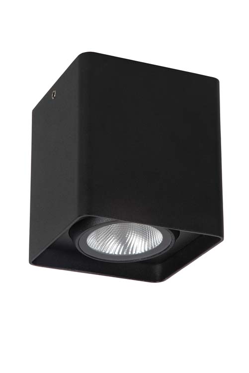 Lucide LEEDS - Plafonnier Extérieur - LED - 1x9W 2700K - IP54 - Noir