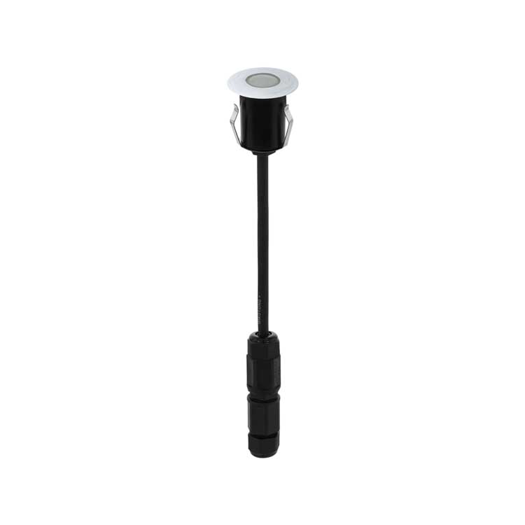 Eglo TRONTO - Lampe de sol encastrée LED - 1W - Inox/noir