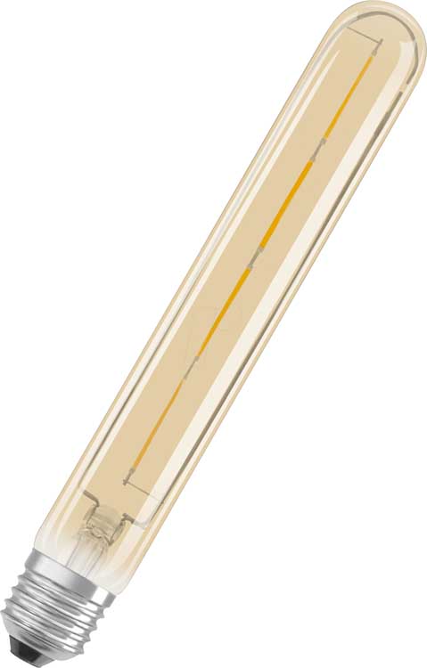 Lampe LED E27 tube vintage 4W 230V 2400K 400LM 204MMmm