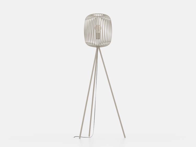 Vloerlamp Roma E27 zandkleur/beige H1408MM