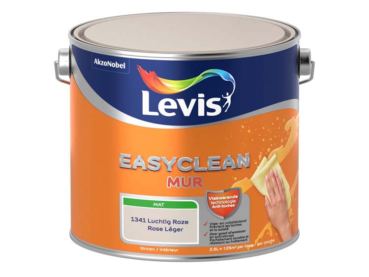 Levis Easyclean muur mat luchtig roze 2,5L