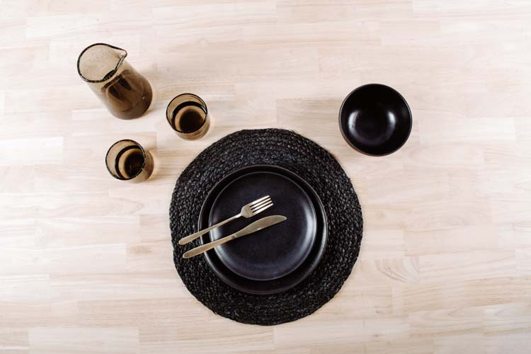 Ménagère champagne mat 24 pcs