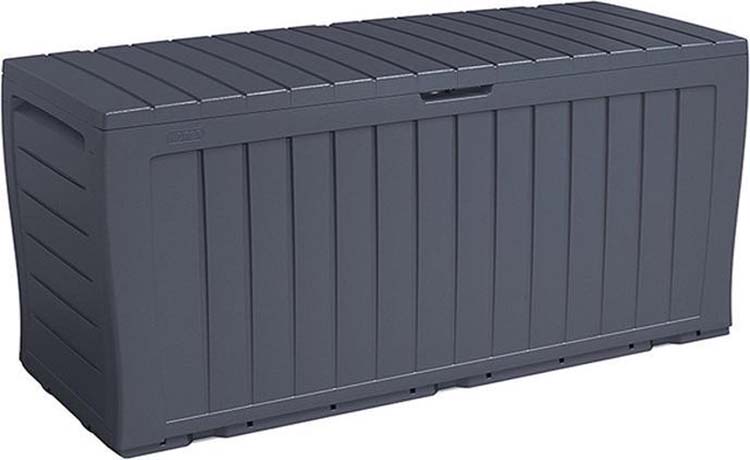 Boîte de rangement Keter gris 270L 117x45x57 cm