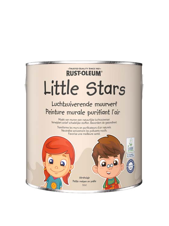 Little stars luchtzuiverende muurverf strohuisje 2.5L