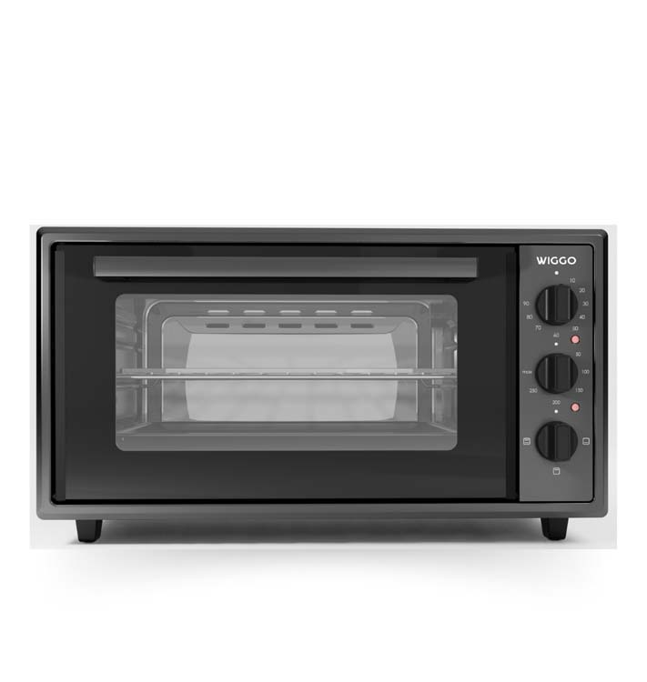 Vrijstaande mini oven zwart 45 liter 2000W