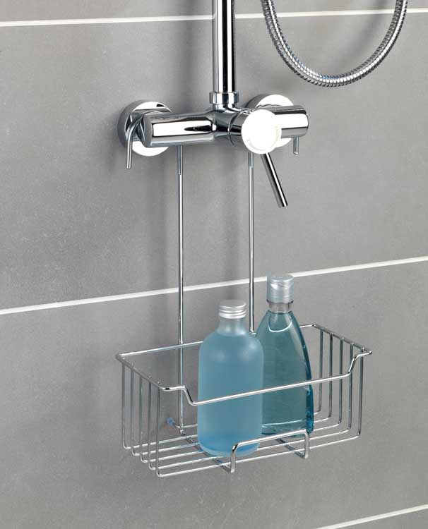 Etagère de douche Wenko Milo 25x36x14cm chrome