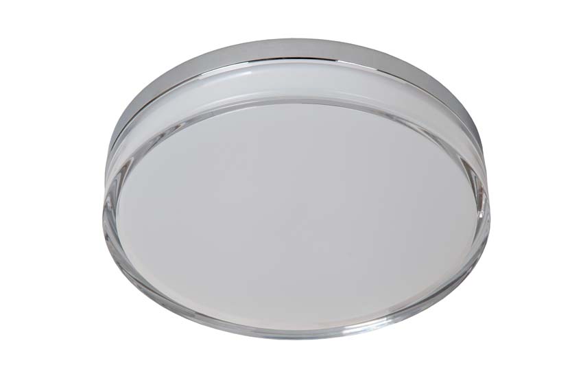 Lucide PLANO - Plafonnier Intérieur/Extérieur - Ø 28 cm - LED Dim. - CCT - 1x16W 2700K/4000K - IP44 - Opalin