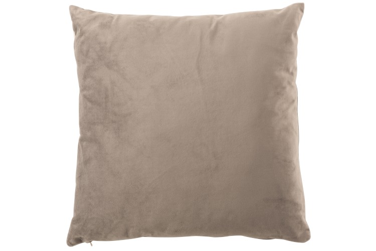 coussin velours gris avec remplissage