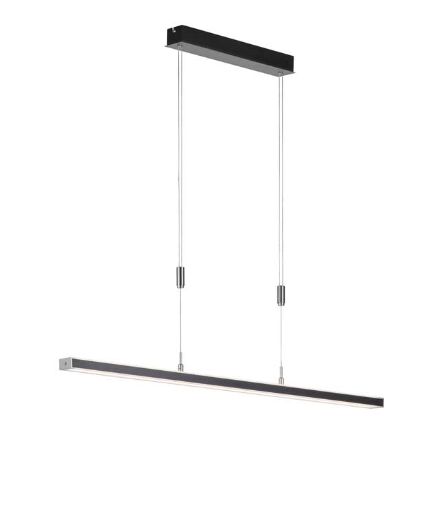 Hanglamp 2x LED 15W - Zwart mat