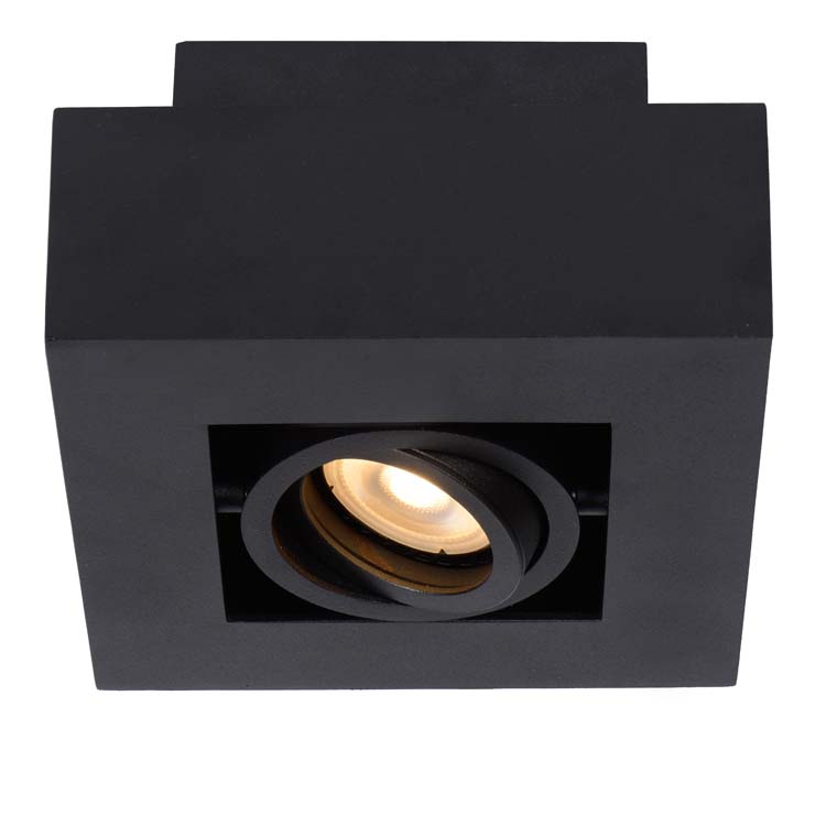 XIRAX - Spot plafond - LED Dim to warm - GU10 - 1x5W 2200K/3000K - Noir