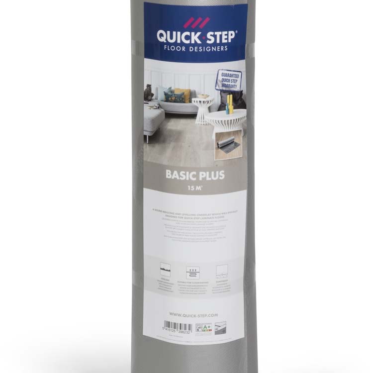 Sous-plancher Quick-Step pour sol stratifié et parquet basic plus 2mm 15m2/rouleau