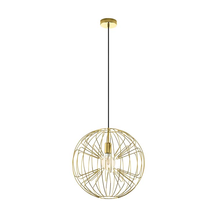 Hanglamp goud diam 45cm E27 60W