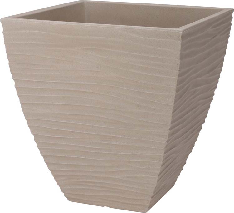 Pot de fleur Sylt beige 40 x 40 x 42 cm