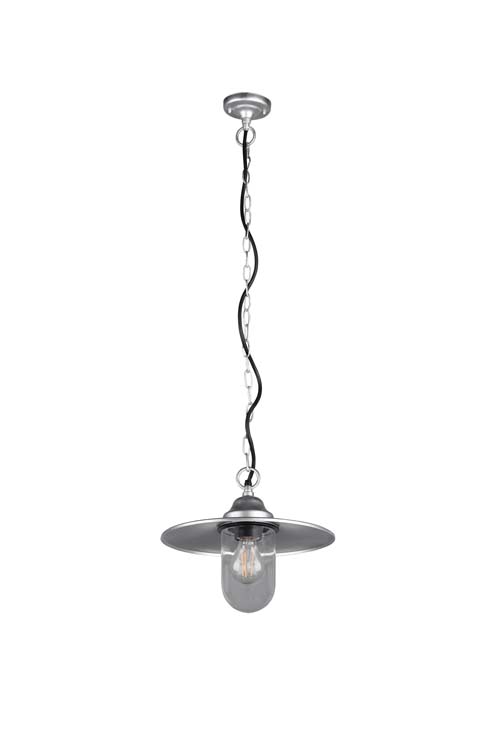 Hanglamp inox excl lamp LED mogelijk 1 lamp D30cm