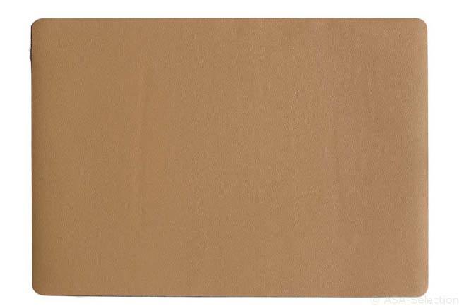 Napperon aspect cuir Country caramel 46x33 cm