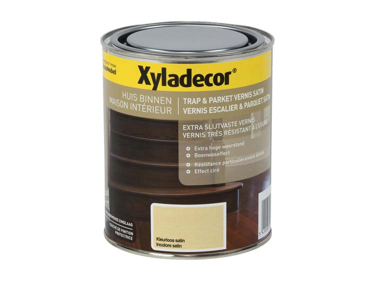 Xyladecor vernis trap & parket zijdeglans 0,75l