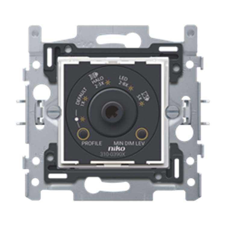 Sokkel voor draaiknopdimmer universeel 300W tweedraads