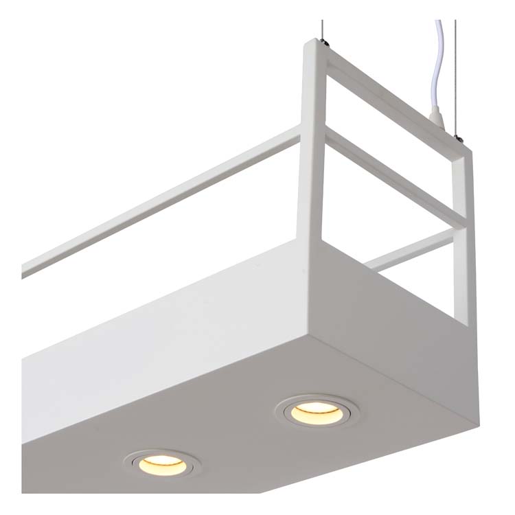 Lucide MIRAVELLE - Hanglamp - 6xGU10 - Wit