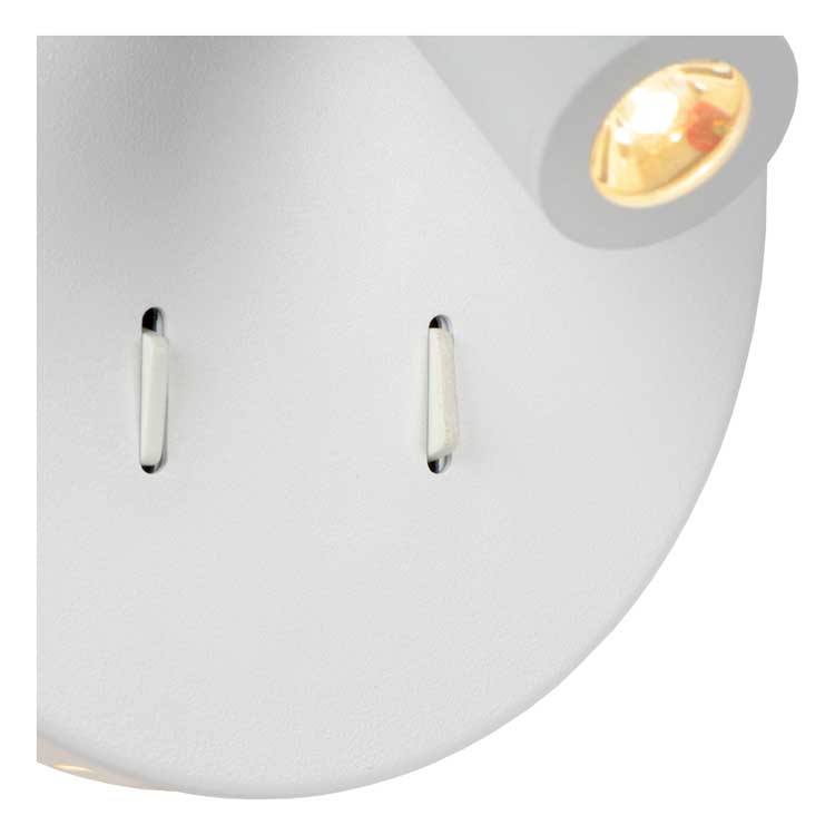 Lucide BENTJER - Applique murale - Ø 14 cm - LED - 1x6W 3000K - Blanc