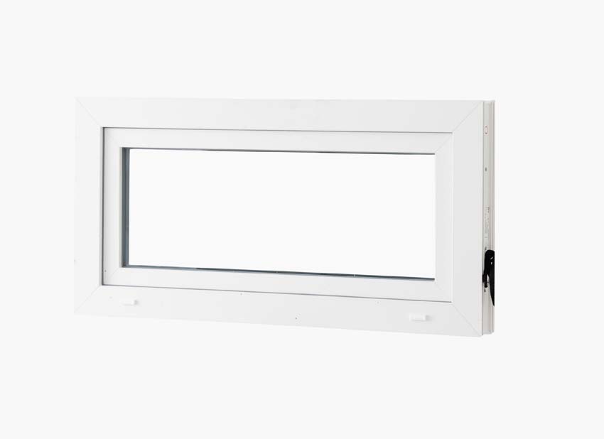 Châssis battant pvc Deceuninck Elegant Infinity blanc/bl B1000xH500 mm