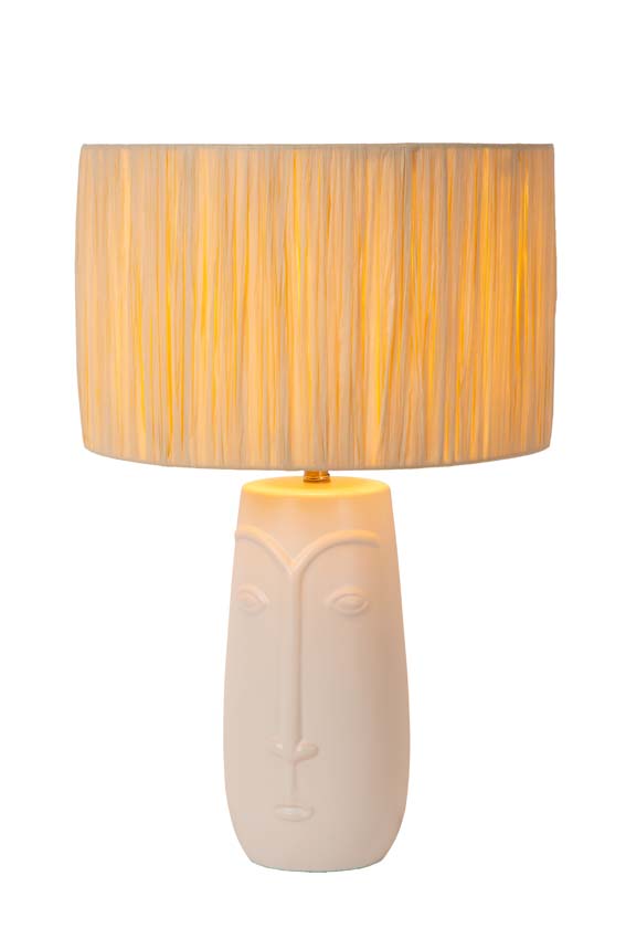 Lucide VISO - Lampe de table - Ø 36 cm - 1xE27 - Blanc