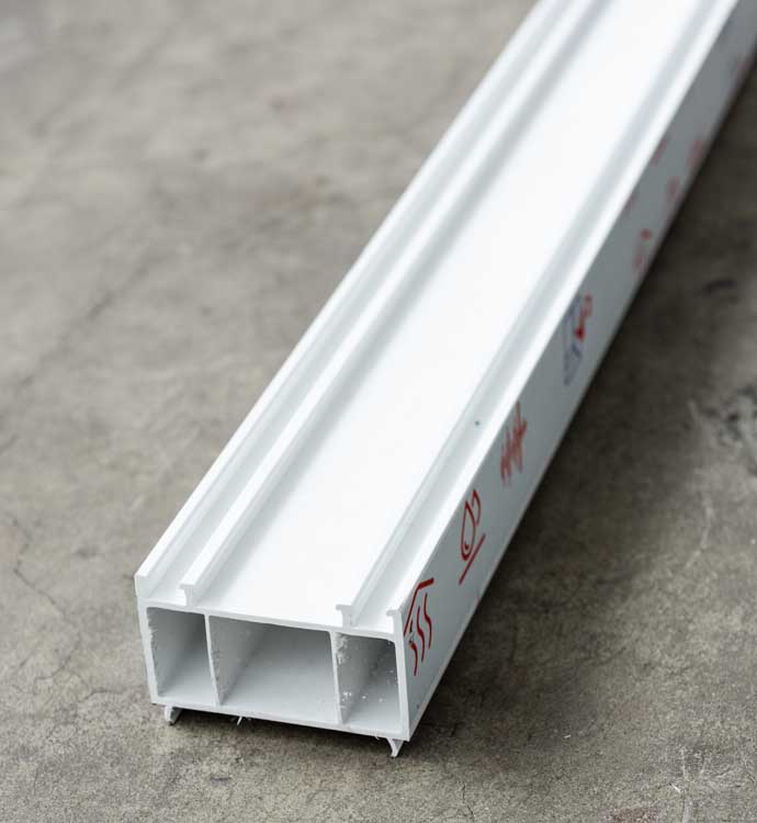 Verbredingsprofiel 70x40mm wit 3m voor deur Deceuninck