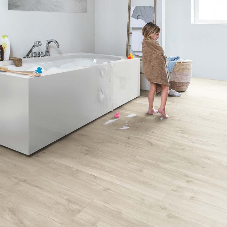 Staal Quick-step alpha vinyl small planks 4 plus 1mm Canyon Beige Eik