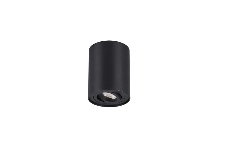 Plafonnier zwart mat excl lamp LED mogelijk D9,6cm