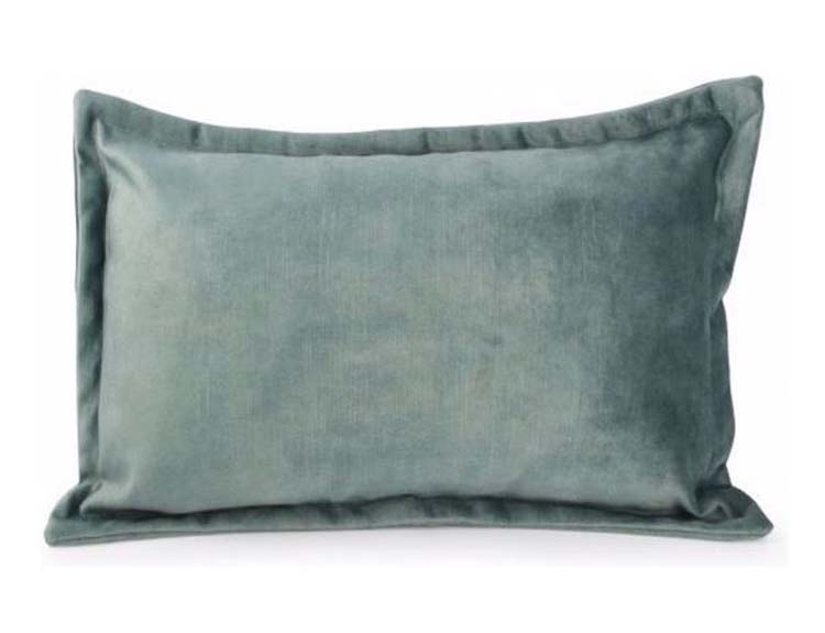 Kussen Lounge velvet muntgroen 45 x 30 cm