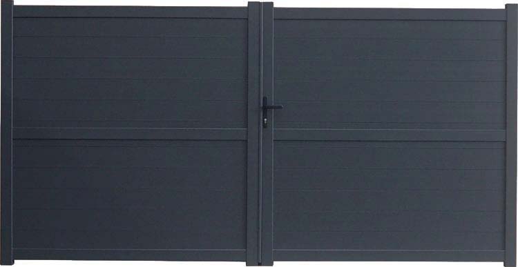 Portail battant Orlando alu anthracite 300x180cm