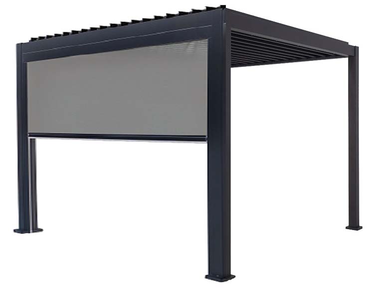 Screen anthracite pour pergola Solimar B300xH250cm