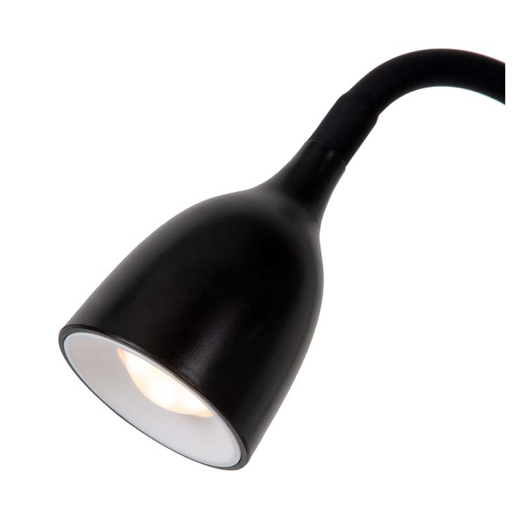 Lucide MILO - Lampe de bureau - Ø 12,8 cm - LED - 1x3,2W 3000K - Noir