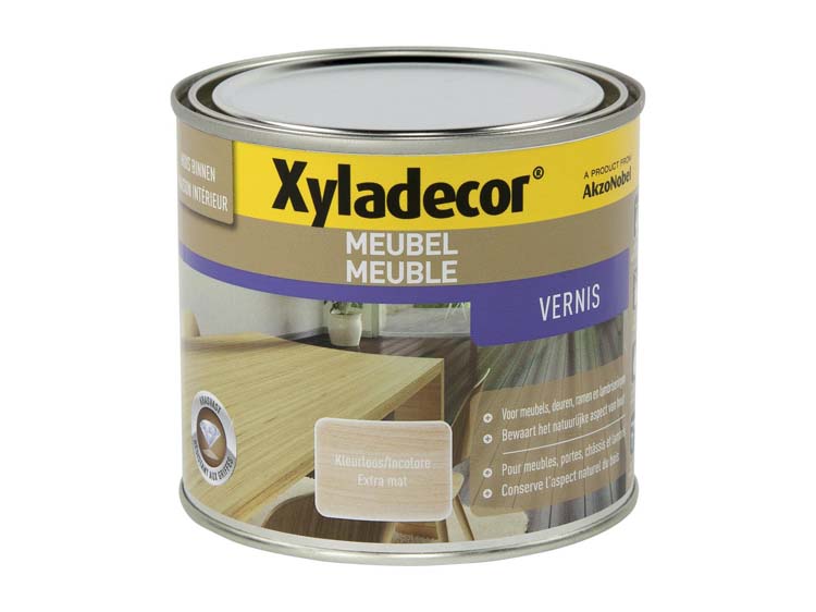 Xyladecor vernis meuble à séchage rapide mat 0,5l incolore