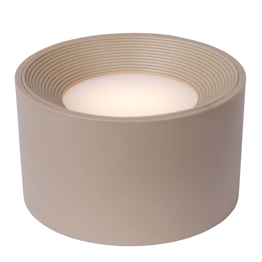 Lucide JOLAN - Oplaadbare Bureaulamp - Accu/Batterij - LED Dim to warm - 1x3,5W 2700K/5700K - Taupe