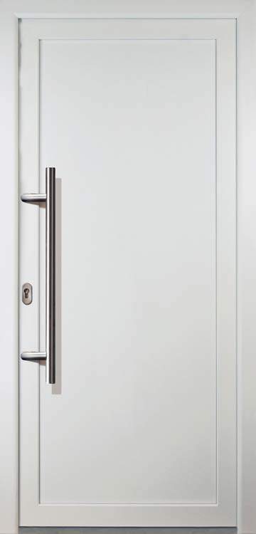 Porte extérieure alu blanche/blanche L 980 x H 2080 G Leya