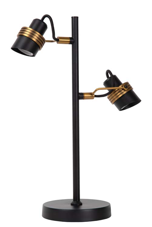 Lucide TUNDRAN - Lampe de table - 2xGU10 - Noir