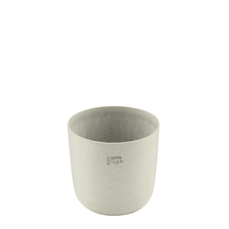 Pot de fleurs Point-Virgule D15.5 cm H13.6 cm blanc