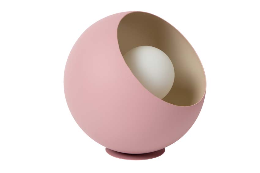 Lucide DOREDOS - Lampe de table - Ø 20 cm - 1xE27 - Rose