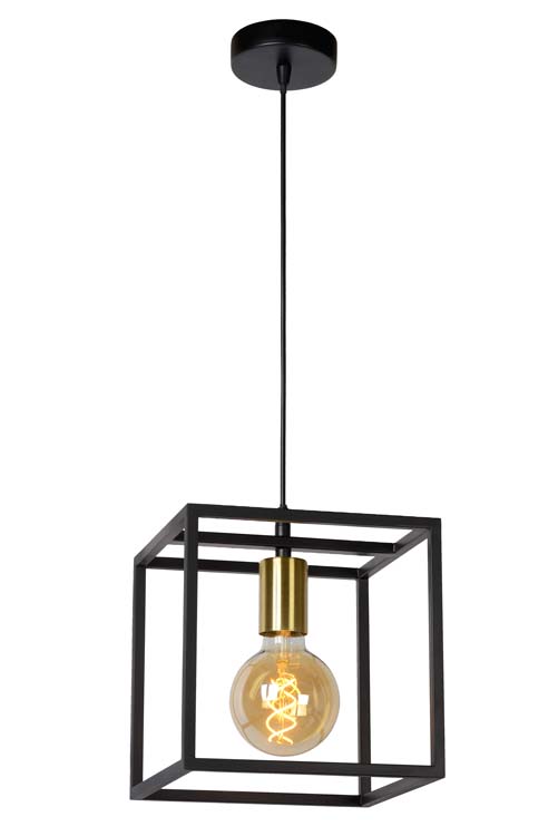 Lucide RUBEN - Hanglamp - 1xE27 - Zwart