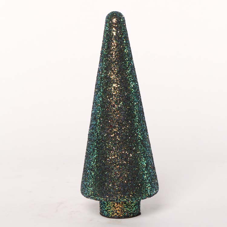 Kerstboom groen/blauw 31x12 cm