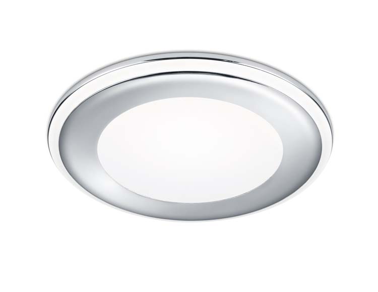 Spot encastré chromé incl. 12,5W LED/ 3000K/ 900Lm D14,5cm