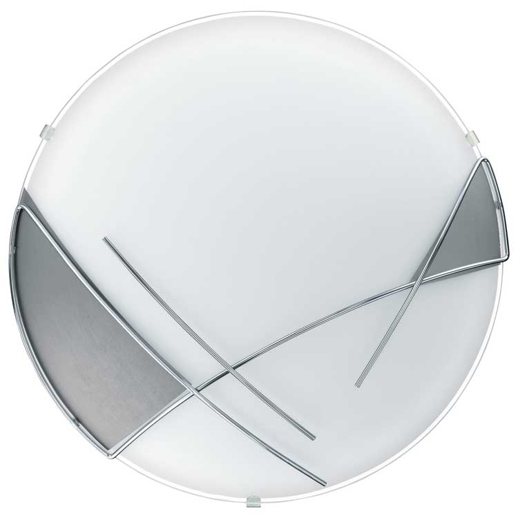 Eglo RAYA - Lampe murale/plafonnier - E27 -1X60W - Blanc/chrome